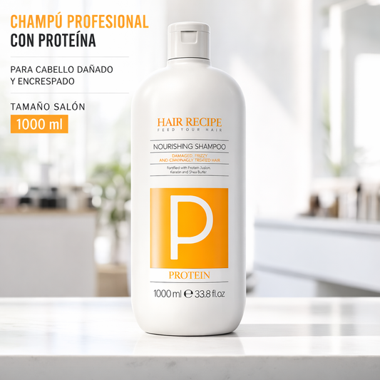 Maxy Look – Champú Nutritivo con Proteínas para Cabello Seco o Dañado 300ml / 1000ml