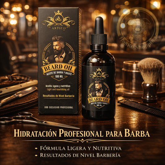 Artico MEN – Aceite Hidratante para Barba con Ricino, Coco y Jojoba (30 ml)