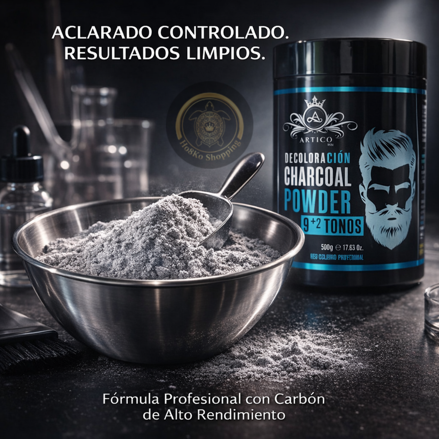 Artico Men - Decoloración Charcoal 9+2 Tonos Profesional 500g