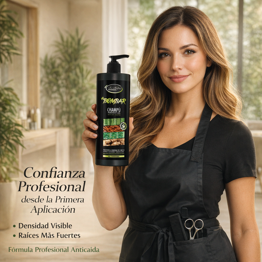 Be´Shyne® – Champú Bombar densificante anticaída para cabellos debilitados 1 L