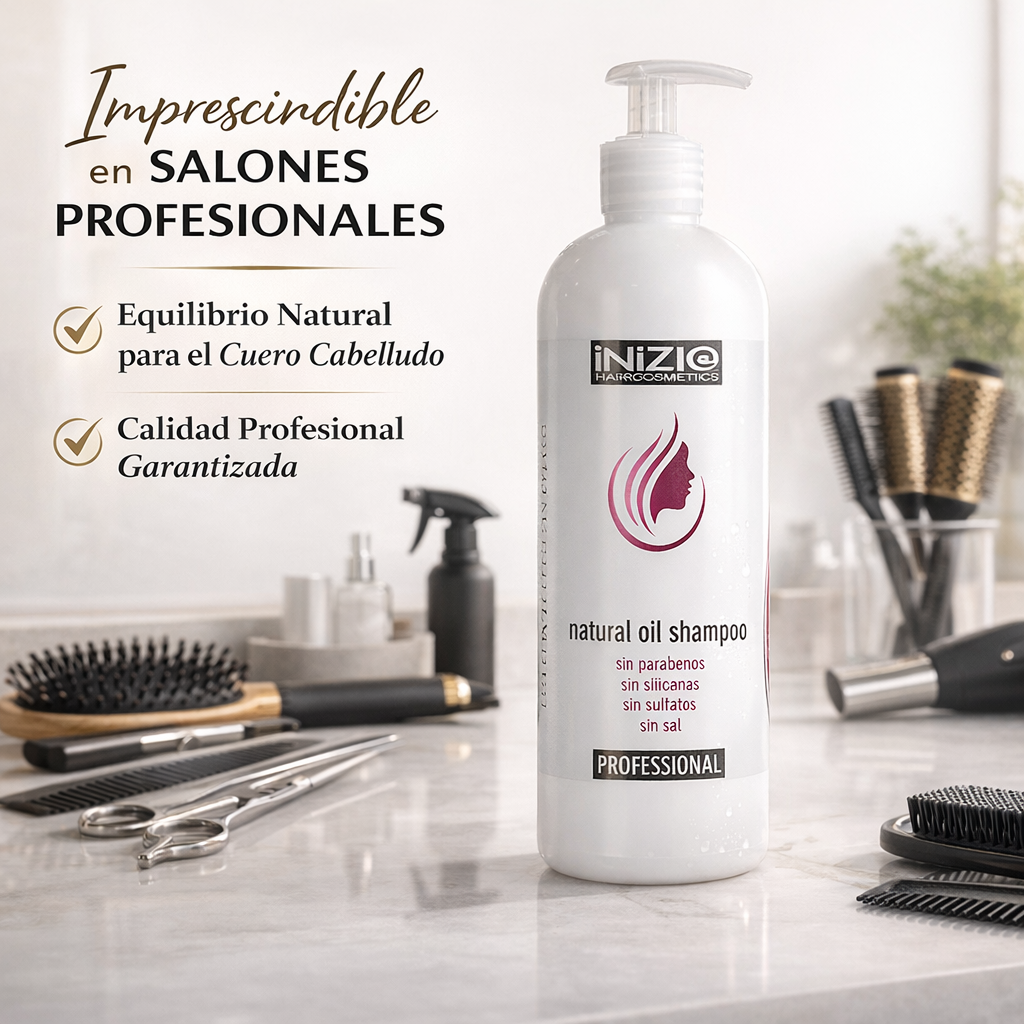 Post alisado Natural Oil Shampoo – Reparación y brillo con extracto de romero