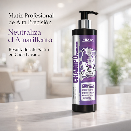 Champú Matizante – Cabellos Blancos, Rubios y Grises