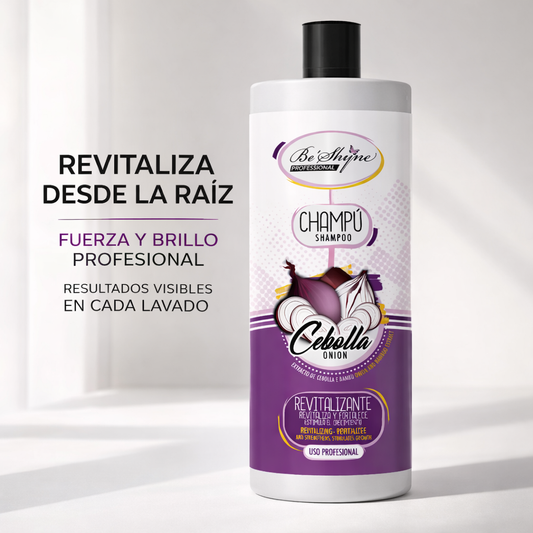 Be Shyne Professional – Champú revitalizante con extracto de cebolla 1L