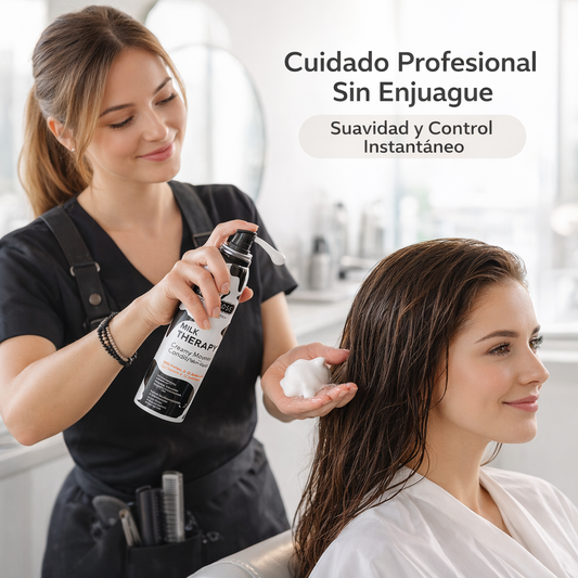 Morfose – Mousse capilar Milk Therapy con proteína de leche, repara e hidrata 200 ml