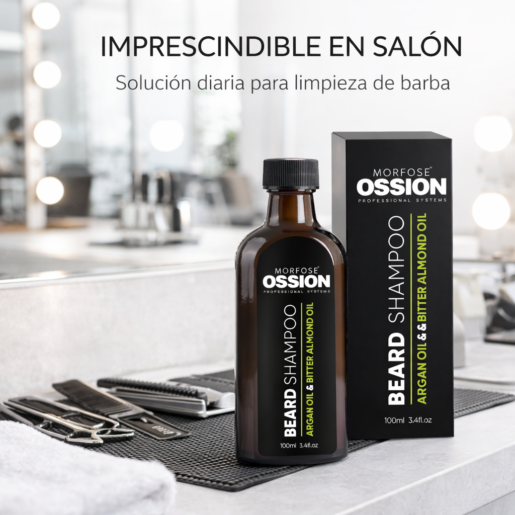 Ossion – Champú para Barba con Aceite de Argán y Almendras Amargas 100ml