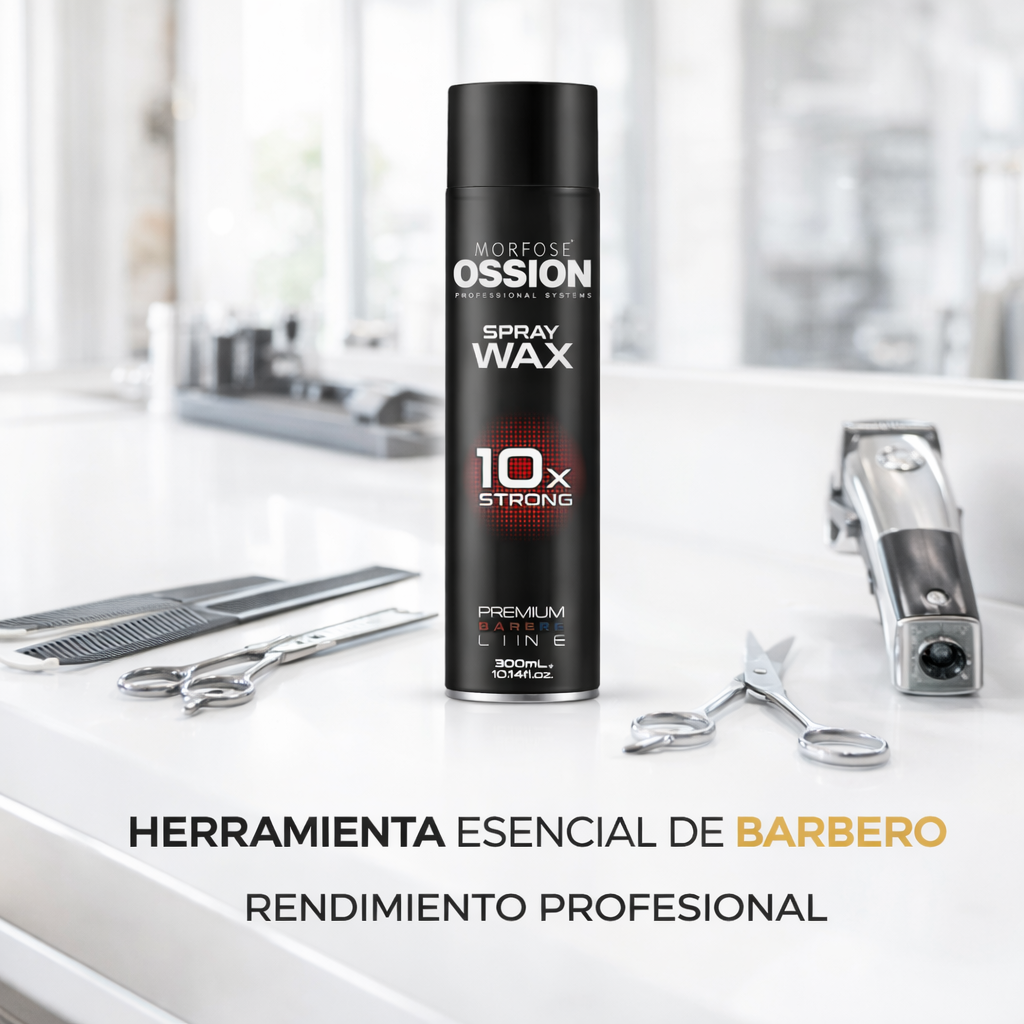 Morfose Ossion – Laca de Fijación 10x Strong Profesional para Peinados Duraderos 300ml