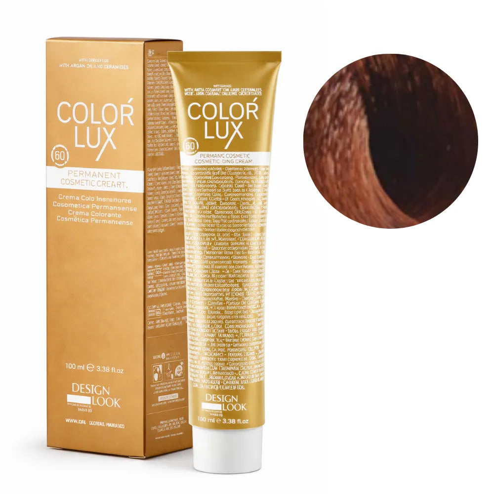 Color Lux Dorado – Crema Colorante Permanente con Keratina y Argán para Cobertura de Canas 100ml