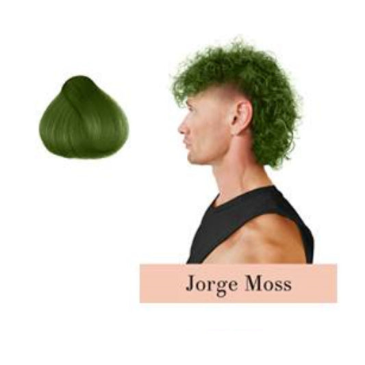 Herman’s Amazing – Mascarilla color Jorge Moss (verde musgo) hidratante, uso profesional y doméstico · 125 ml