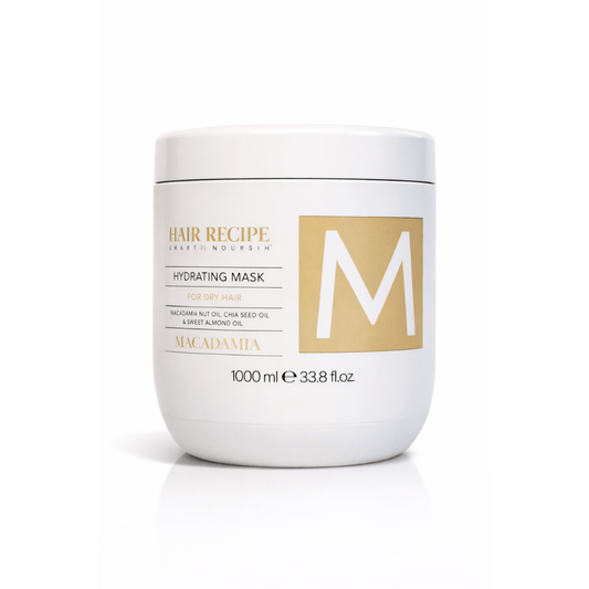 Maxy Look – Mascarilla Capilar Hidratante con Macadamia para Cabello Seco 1000 ml / 300 ml