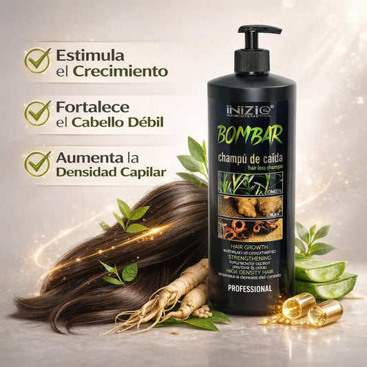 Inizia Bombar Champú Preventivo de Caída – Fortalece y Revitaliza el Cabello
