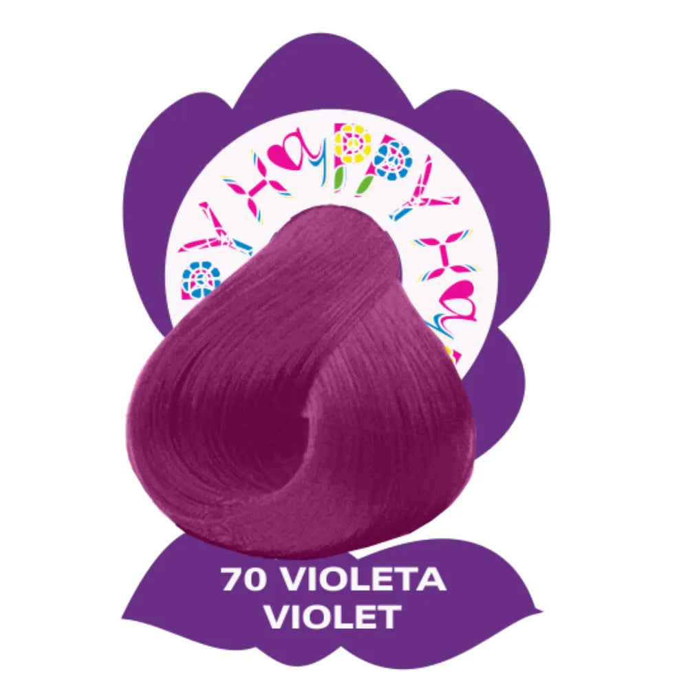 Hayppy – Tinte Semipermanente en Crema Fantasía para coloración directa sin amoniaco ni perfume