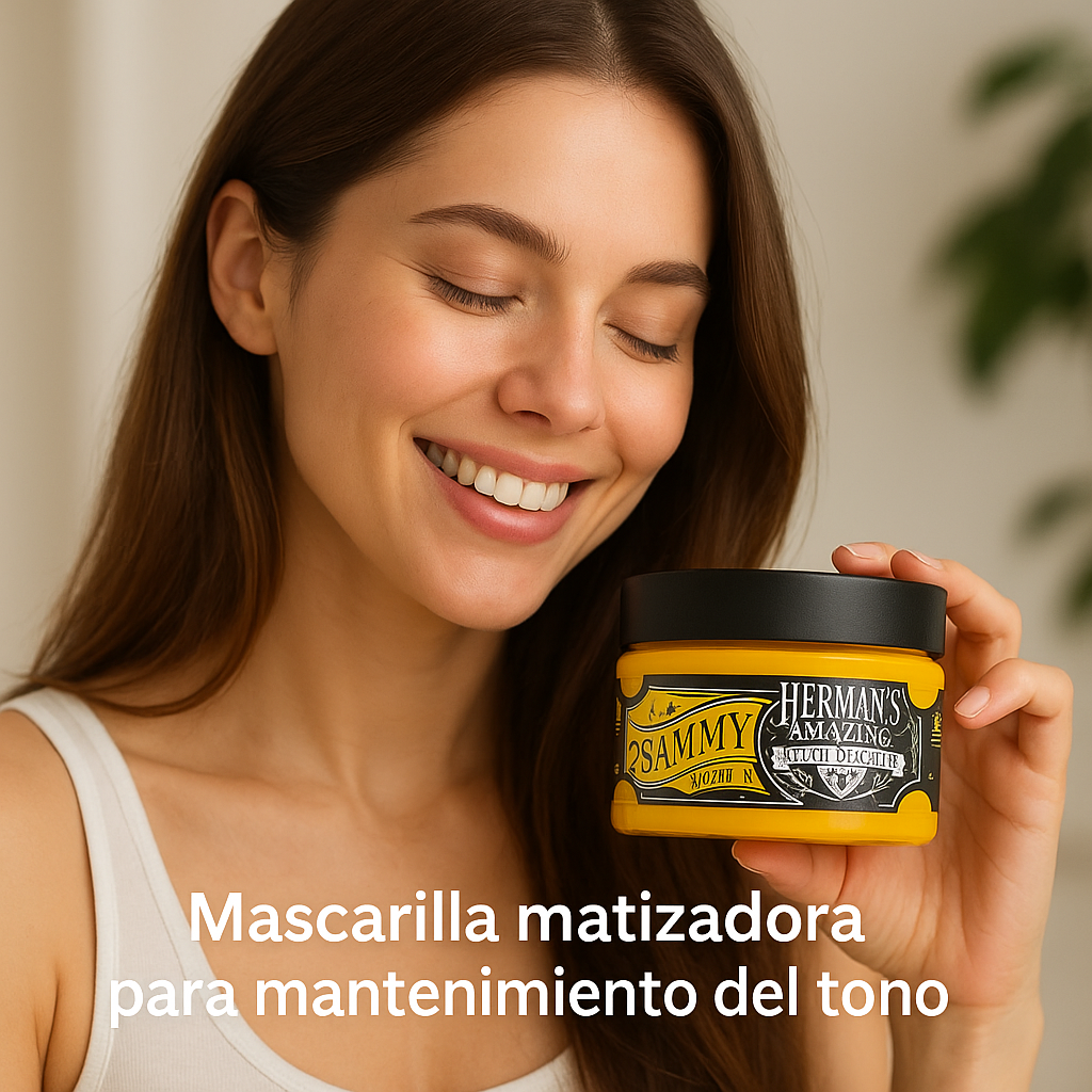 Herman’s Amazing – Mascarilla de color Sammy Sunshine para cabello 125 ml
