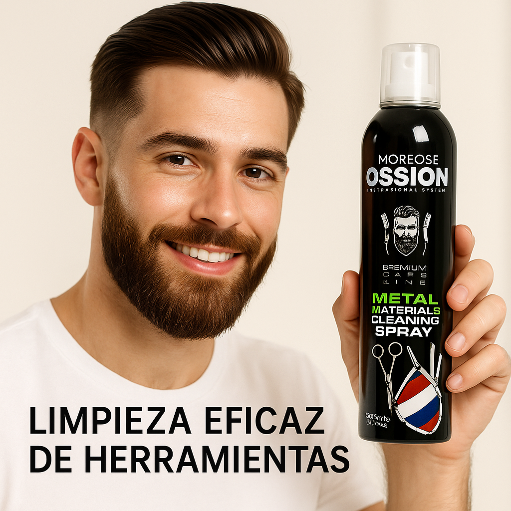 OSSION – Spray desinfectante para herramientas metálicas, desinfección rápida, uso profesional, 300 ml