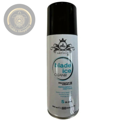 Artico MEN – Blade Ice Cleaner Spray 5 en 1 para Cuchillas de Barbería (Protege y Enfría)