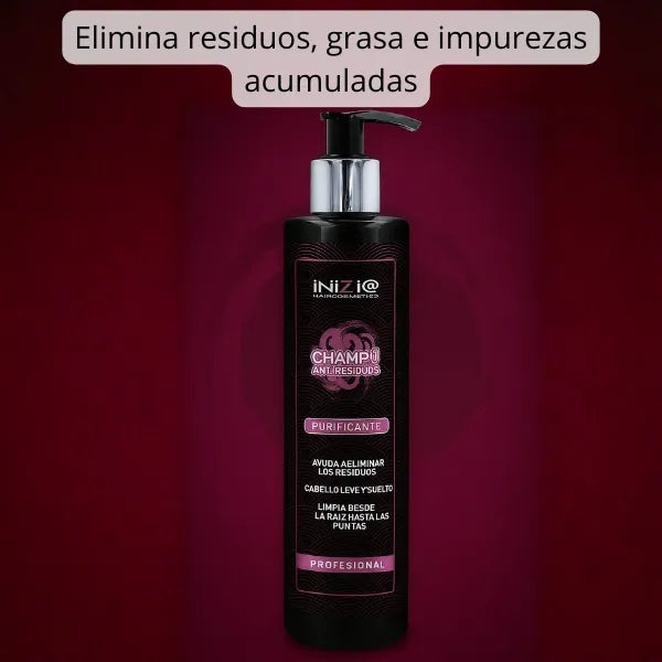 Pack Alisado Brasileño con Ácido Hialurónico y Células Madre + Champú Purificante 300 ml – Inizia Haircosmetics