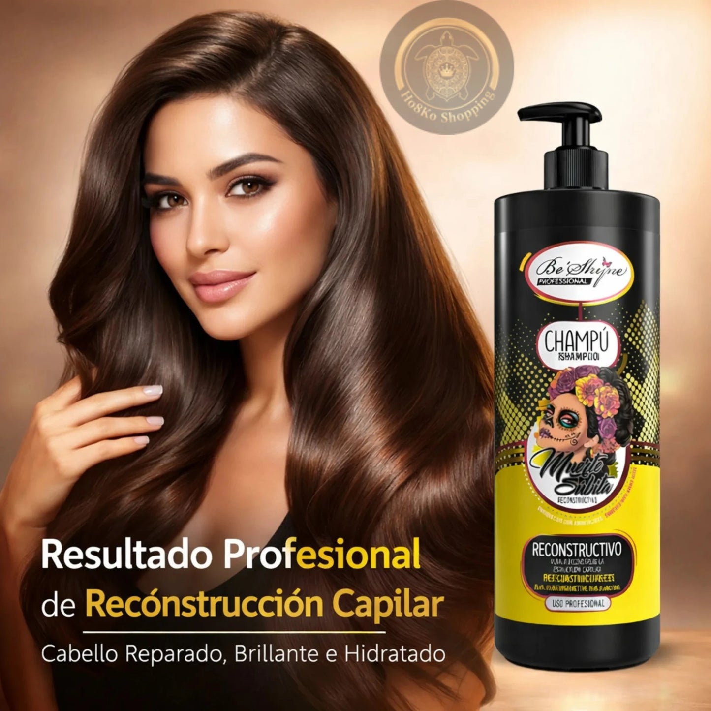 Be´Shyne® – Champú Reconstructivo Morte Súbita para Cabello Dañado 1L