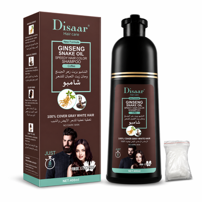Disaar – Champú Colorante con Colágeno y Aceite de Argán para Cabello y Barba 400ml