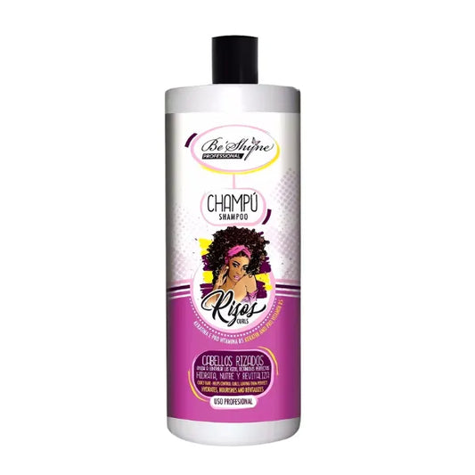 Be Shyne Professional – Champú para Rizos con Queratina y Pro Vitamina B5 para Hidratación y Definición (1000 ml)