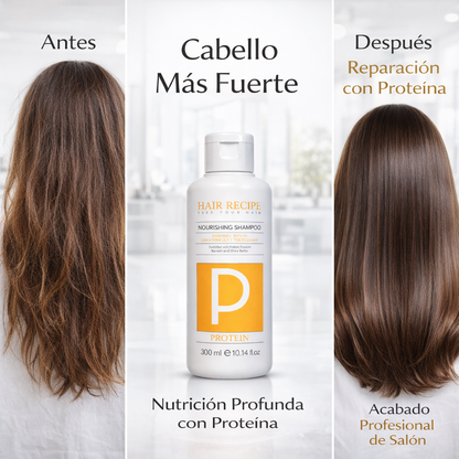 Maxy Look – Champú Nutritivo con Proteínas para Cabello Seco o Dañado 300ml / 1000ml