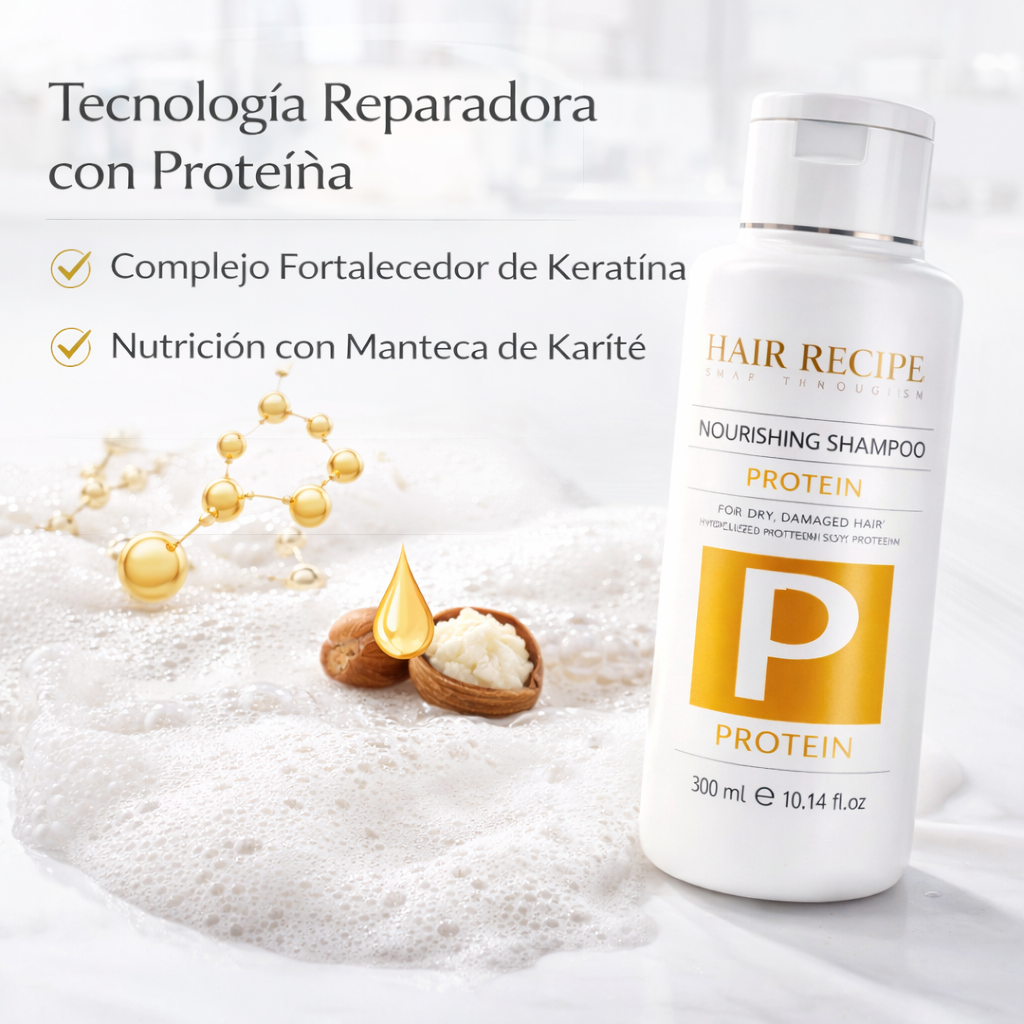 Maxi Look – Champú Hidratante con Macadamia para Cabello Seco 1000ml / 300ml