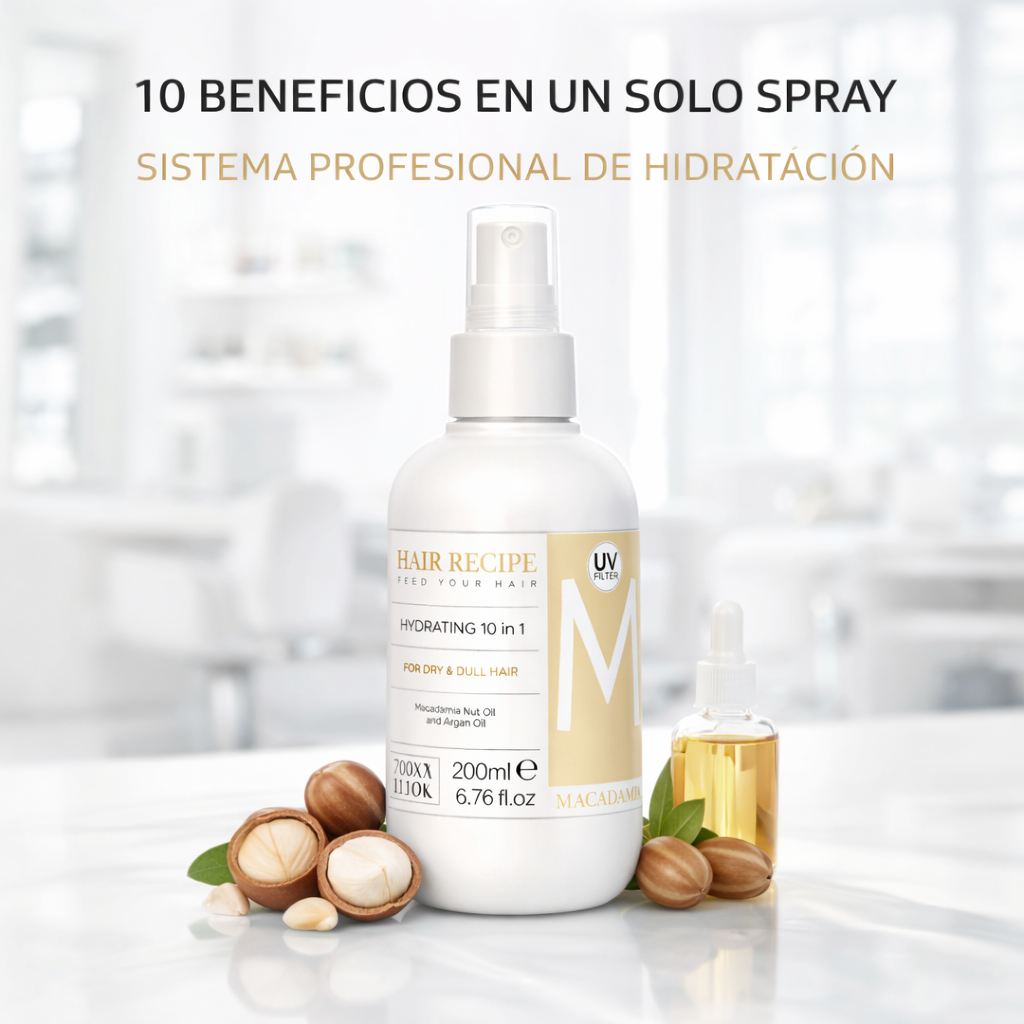 Maxy Look – Spray Leave-In Multiacción 10 en 1 para Cabello Seco y Opaco 200ml