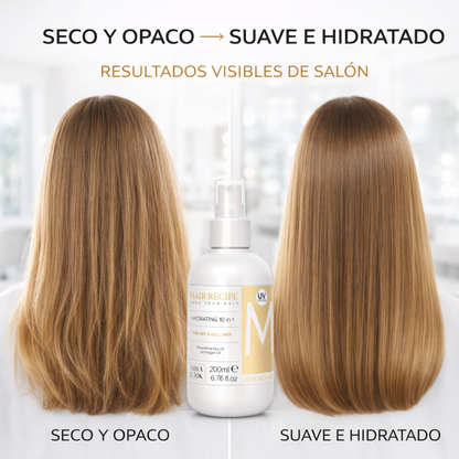 Maxy Look – Spray Leave-In Multiacción 10 en 1 para Cabello Seco y Opaco 200ml