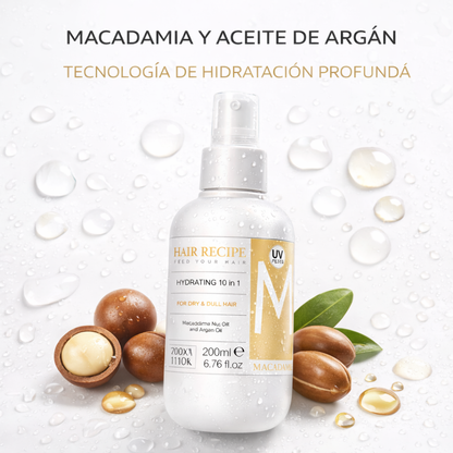 Maxy Look – Spray Leave-In Multiacción 10 en 1 para Cabello Seco y Opaco 200ml