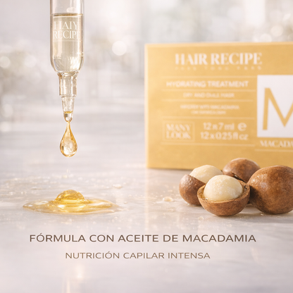 Maxy Look – Tratamiento Hidratante con Aceite de Macadamia para Cabello 100ml