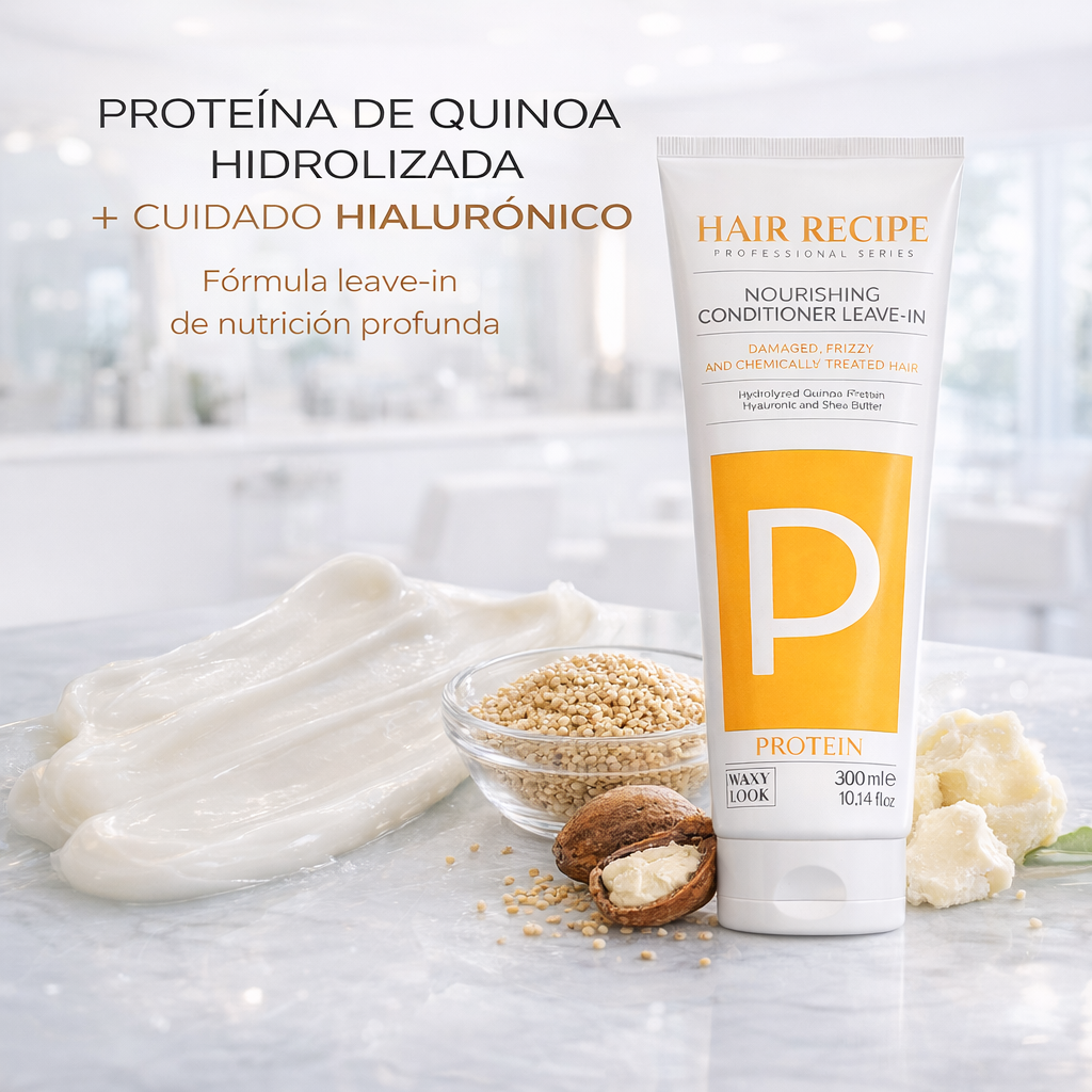 Maxy Look – Acondicionador Leave-in Proteico Reparador con Queratina y Quinoa para Cabello Dañado 300ml