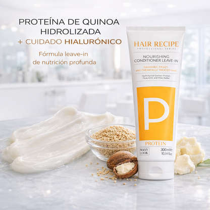 Maxy Look – Acondicionador Leave-in Proteico Reparador con Queratina y Quinoa para Cabello Dañado 300ml