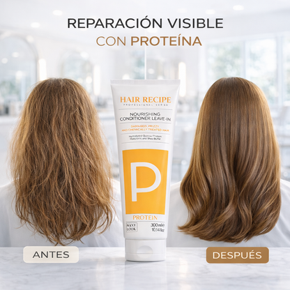 Maxy Look – Acondicionador Leave-in Proteico Reparador con Queratina y Quinoa para Cabello Dañado 300ml