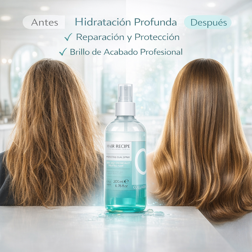 Maxy Look – Spray Capilar con Colágeno Hidratante para Cabello Tratado 200ml