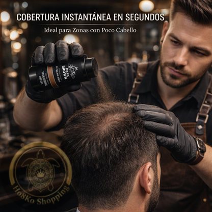 Ártico Men – Fibra Capilar en Polvo Color Marrón para Dar Densidad y Cubrir Zonas con Escasez (27 g)