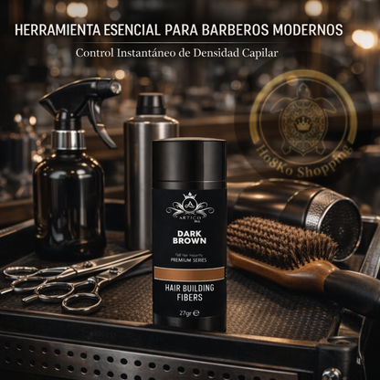 Ártico Men – Fibra Capilar en Polvo Color Marrón para Dar Densidad y Cubrir Zonas con Escasez (27 g)