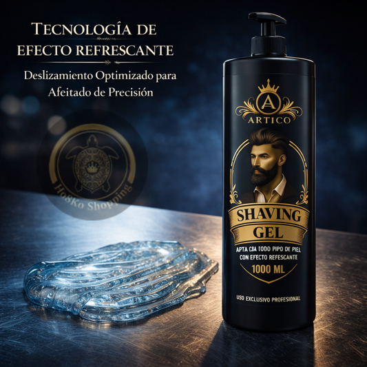 Artico MEN – Gel de Afeitado Profesional Shaver Gel para Barbería (1 L)