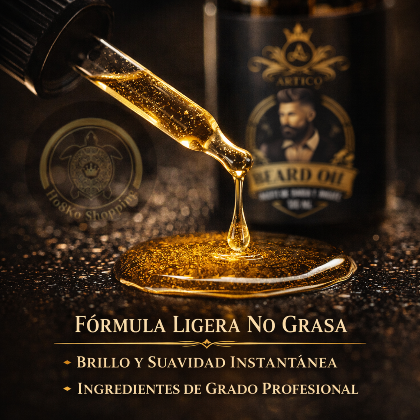 Artico MEN – Aceite Hidratante para Barba con Ricino, Coco y Jojoba (30 ml)