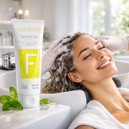 Maxy Look – Mascarilla Capilar Revitalizante con Menta para Cabello Seco y Quebradizo 1000ml