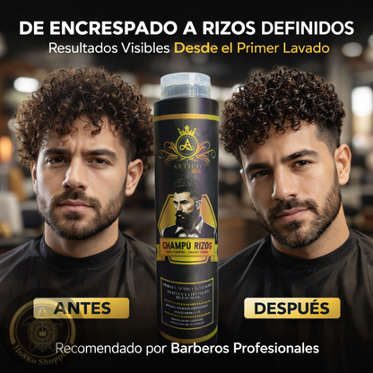 Artico MEN – Champú Rizos sin Sulfatos con Pantenol y Keratina para Barbería (500 g)