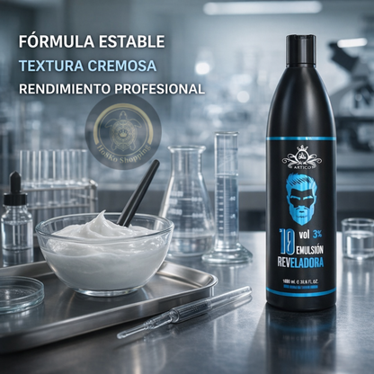 Artico MEN – Crema reveladora profesional con peróxido de hidrógeno 10/20/30/40 vol 1 L