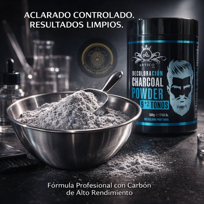 Artico Men - Decoloración Charcoal 9+2 Tonos Profesional 500g