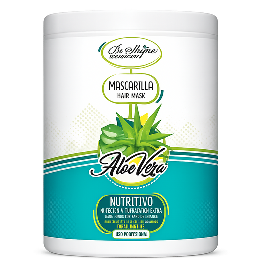 Be’Shyne® - Mascarilla Nutritiva de Aloe Vera para Todo Tipo de Cabello 1LL