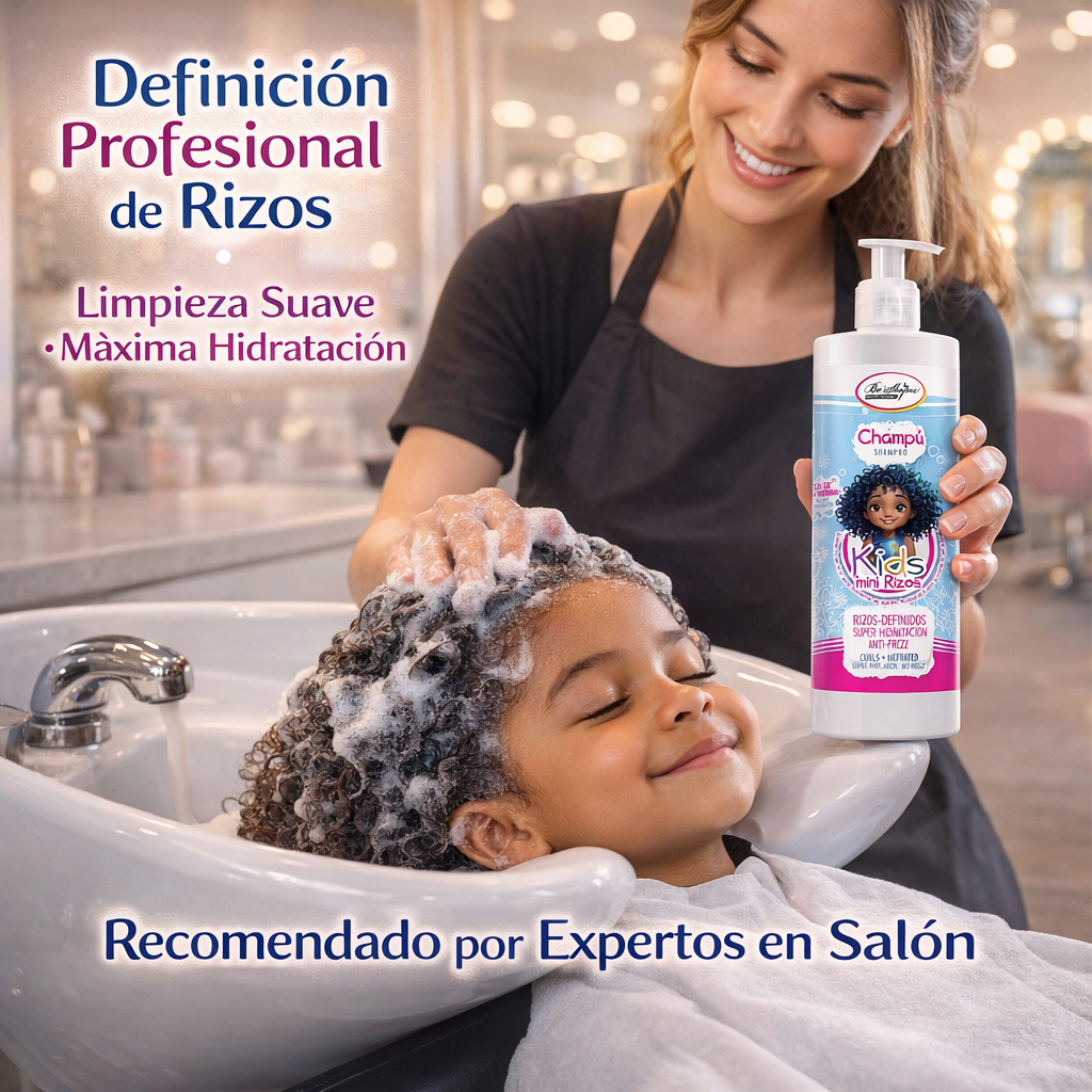Be´Shyne® – Champú Rizos Kids con Aloe Vera y Manteca de Karité | Hidratación y definición
