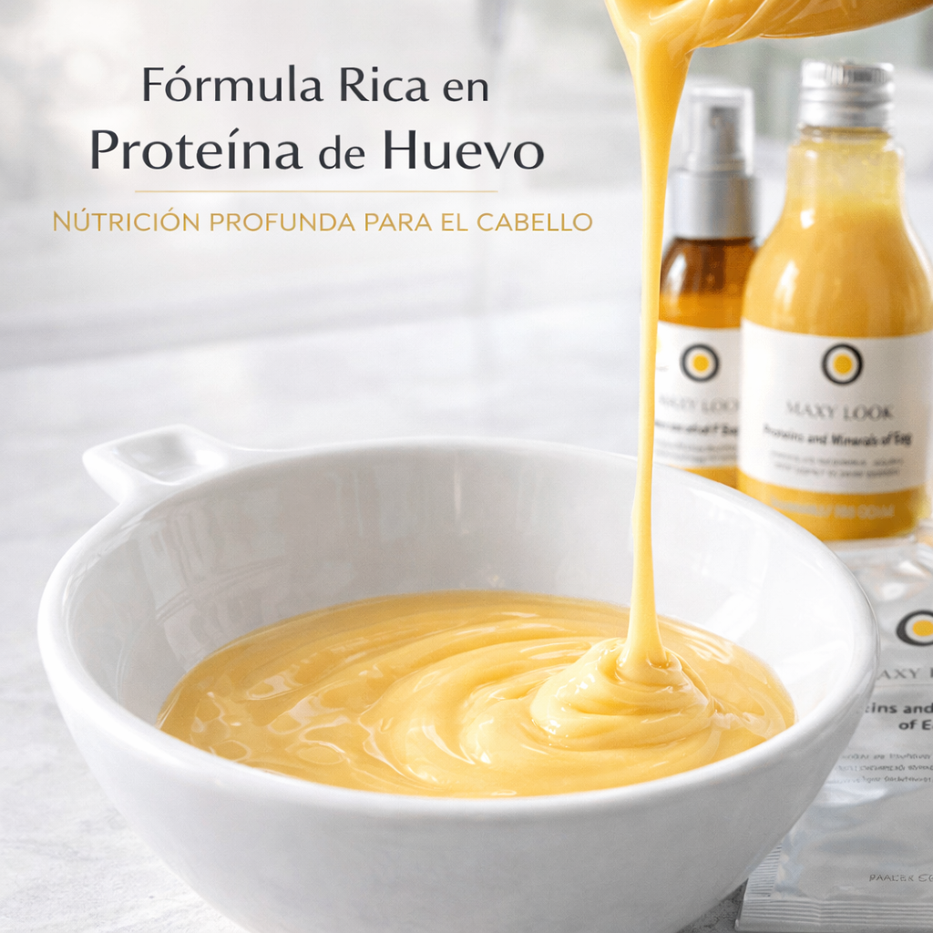 Maxy Look – Kit de Tratamiento Capilar con Proteínas y Minerales de Huevo Reestructurante Profesional