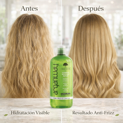 Arganway Maxy Look – Champú Moisture Repair Hidratante para Cabello Seco 500 ml