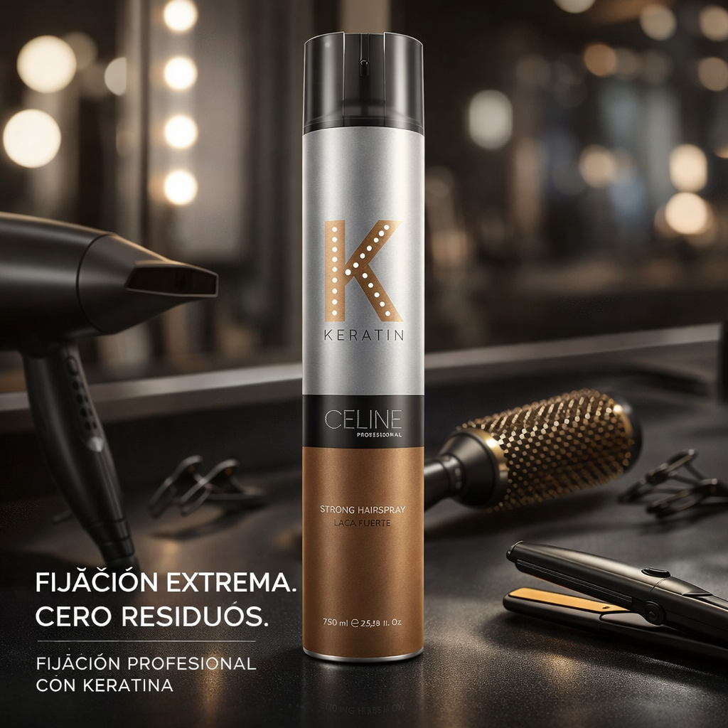 Laca Keratin Fuerte 750 ml Celine