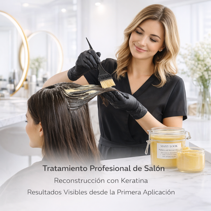 Maxy Look – Mascarilla Capilar con Proteínas de Huevo Reestructurante y Nutritiva 350 ml