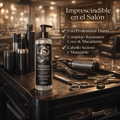 Inizia Hair Cosmetics – Sérum Reparador de Coco y Macadamia Nutritivo 200ml
