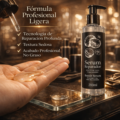 Inizia Hair Cosmetics – Sérum Reparador de Coco y Macadamia Nutritivo 200ml