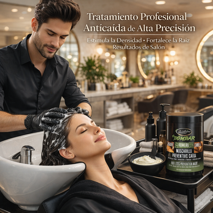 Be’Shyne® - Mascarilla Bombar con Bambú y Jengibre para Cabello con Caída 1L