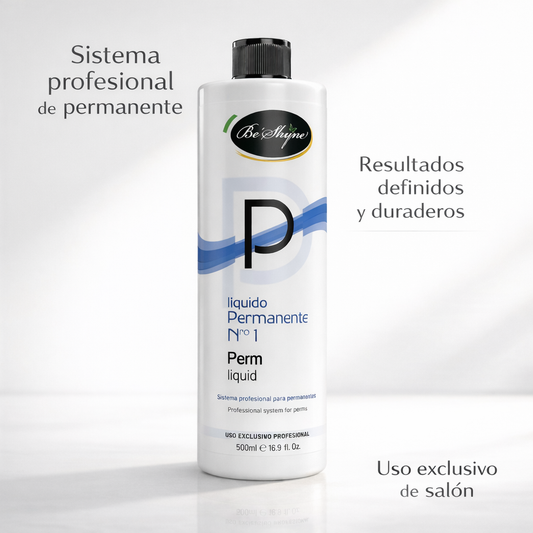 Be´Shyne® - Líquido Permanente Nº1 para Cabello Natural Rizos Duraderos 500ml